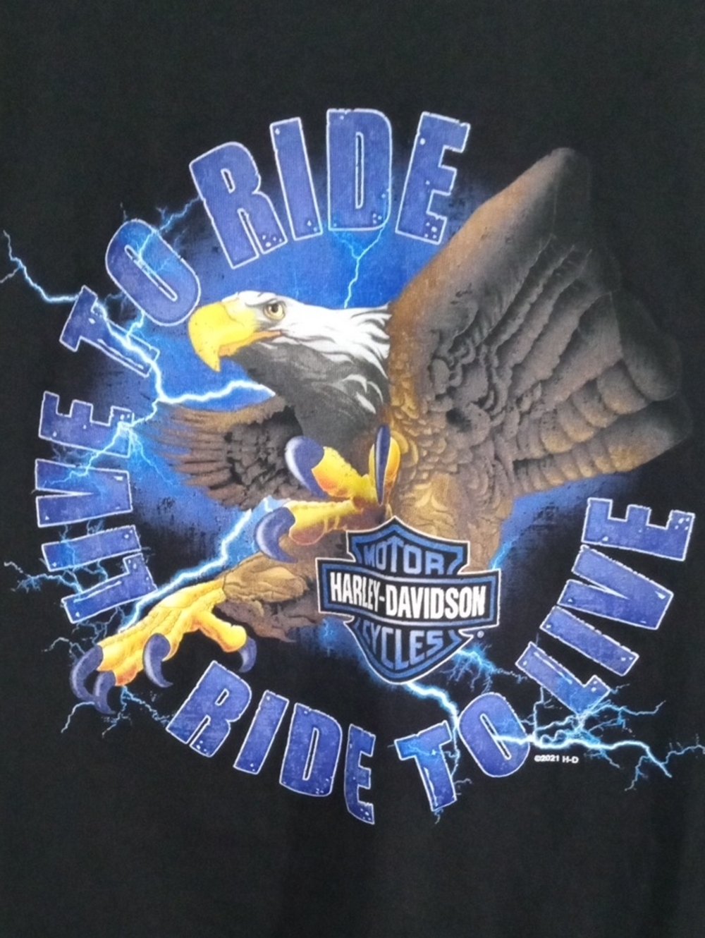 Harley-Davidson Black Short Sleeve Tee Shirt Men’s Large